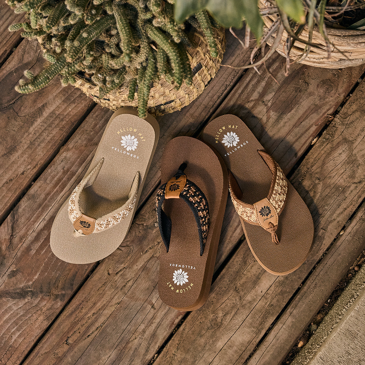 Yellow Box Footwear Classic | Nellia Flip Flop - Natural