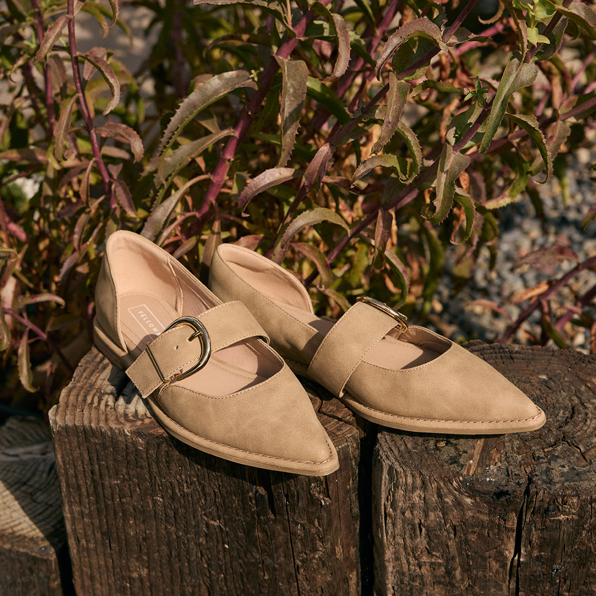 Yellow Box Footwear Premium | Romeria D'Orsay Flat - Taupe
