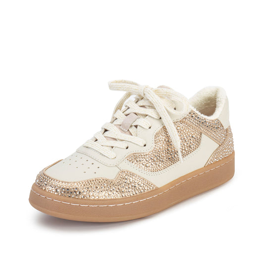 Yellow Box Footwear Classic | Camaran Crystal Sneaker - Lt. Gold