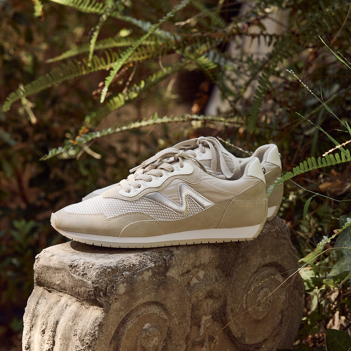 Yellow Box Footwear Smart Buy | Accent Lace-Up Jogger - Taupe