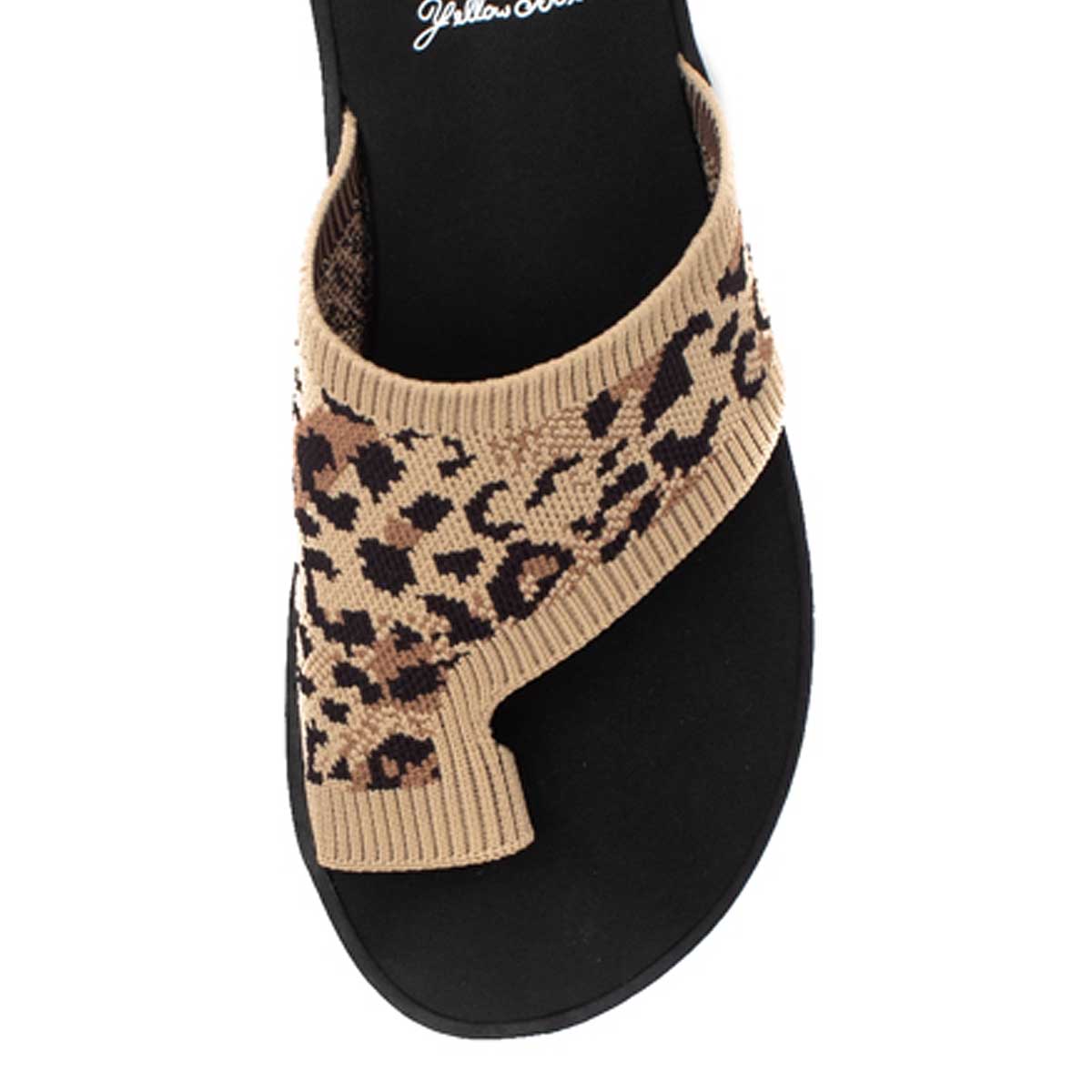 Yellow Box Footwear New | Feeza Knit Sandal - Leopard