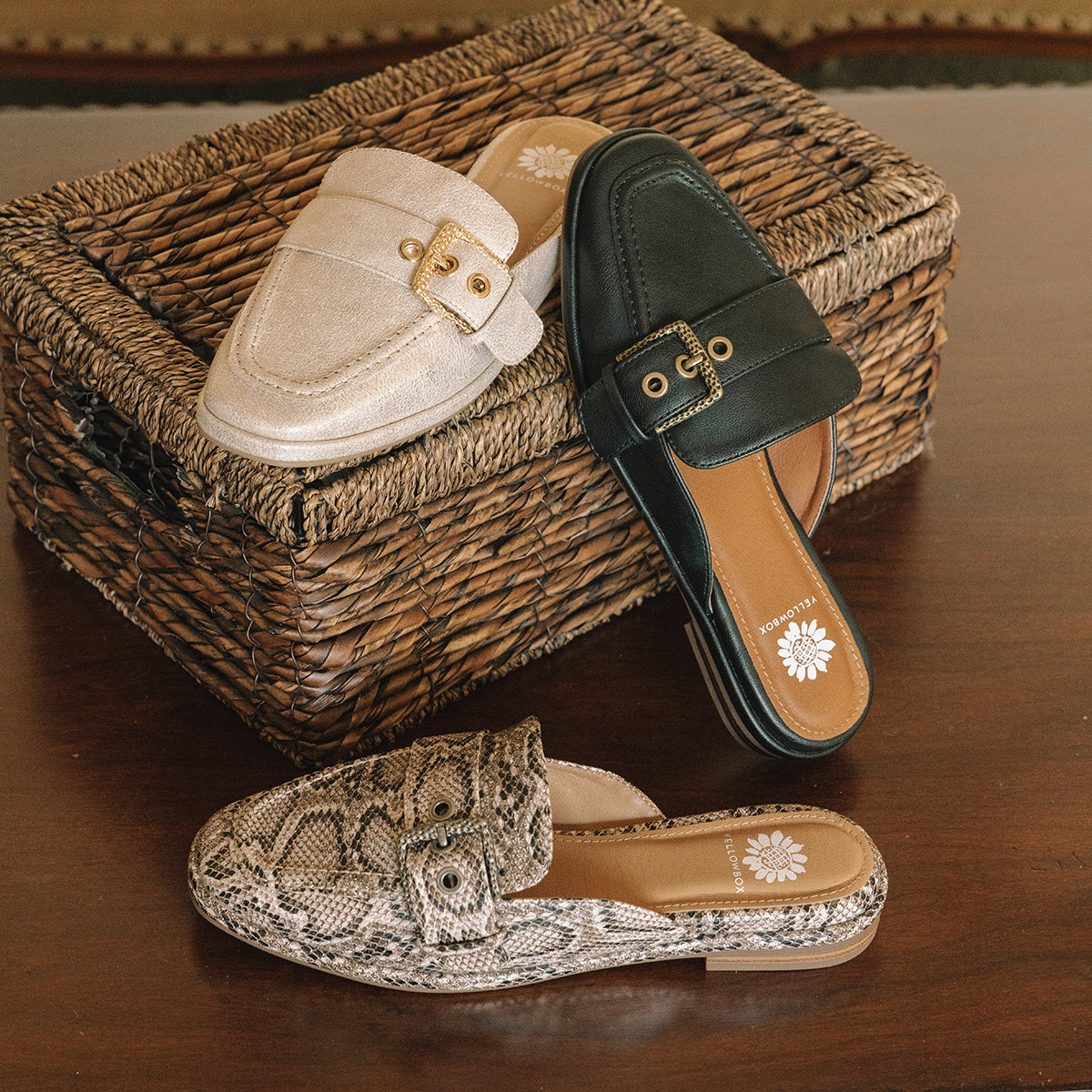 Yellow Box Footwear Everyday | Jardeen Loafer Mule - Snake