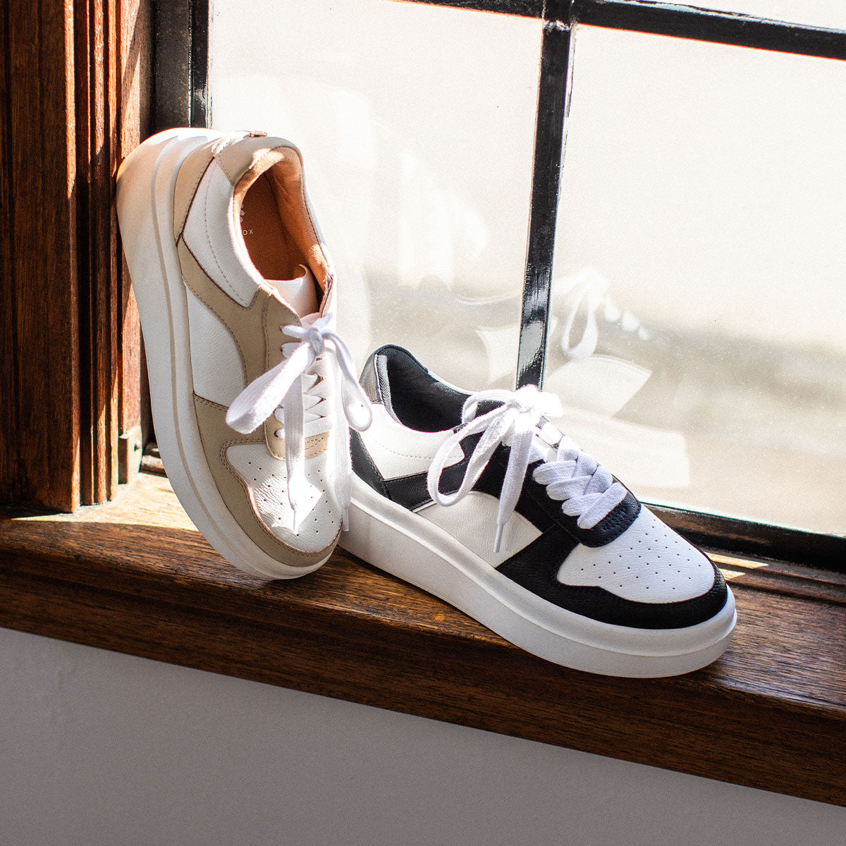 Yellow Box Footwear Best Seller | Emma Flatform Sneaker - Black