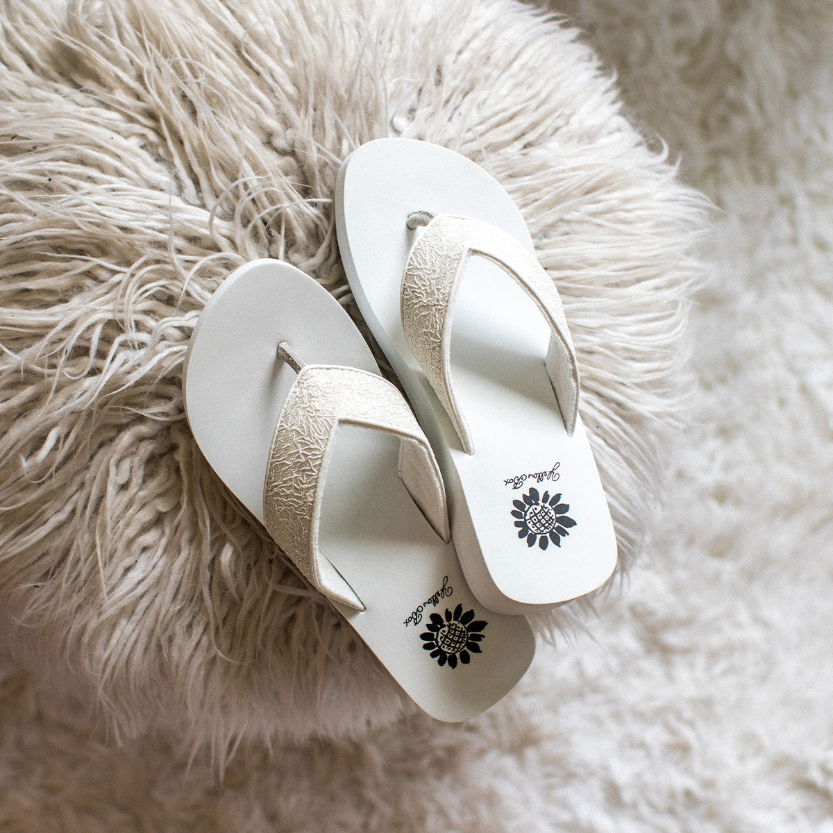 Yellow Box Footwear Signature | Jasty Flip Flop Sandal - White