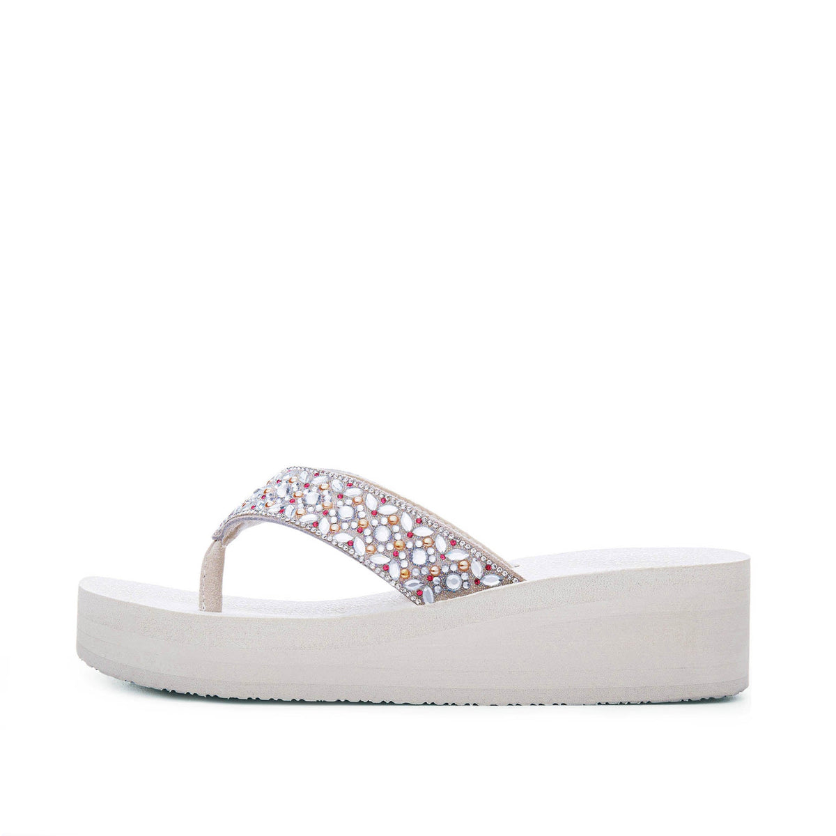 Yellow Box Footwear Top Pick | Penza Flatform Sandal - Turquoise Multi