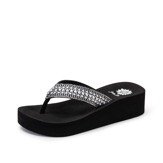 Yellow Box Footwear Best Price | Ramsey Flatform Sandal - Black