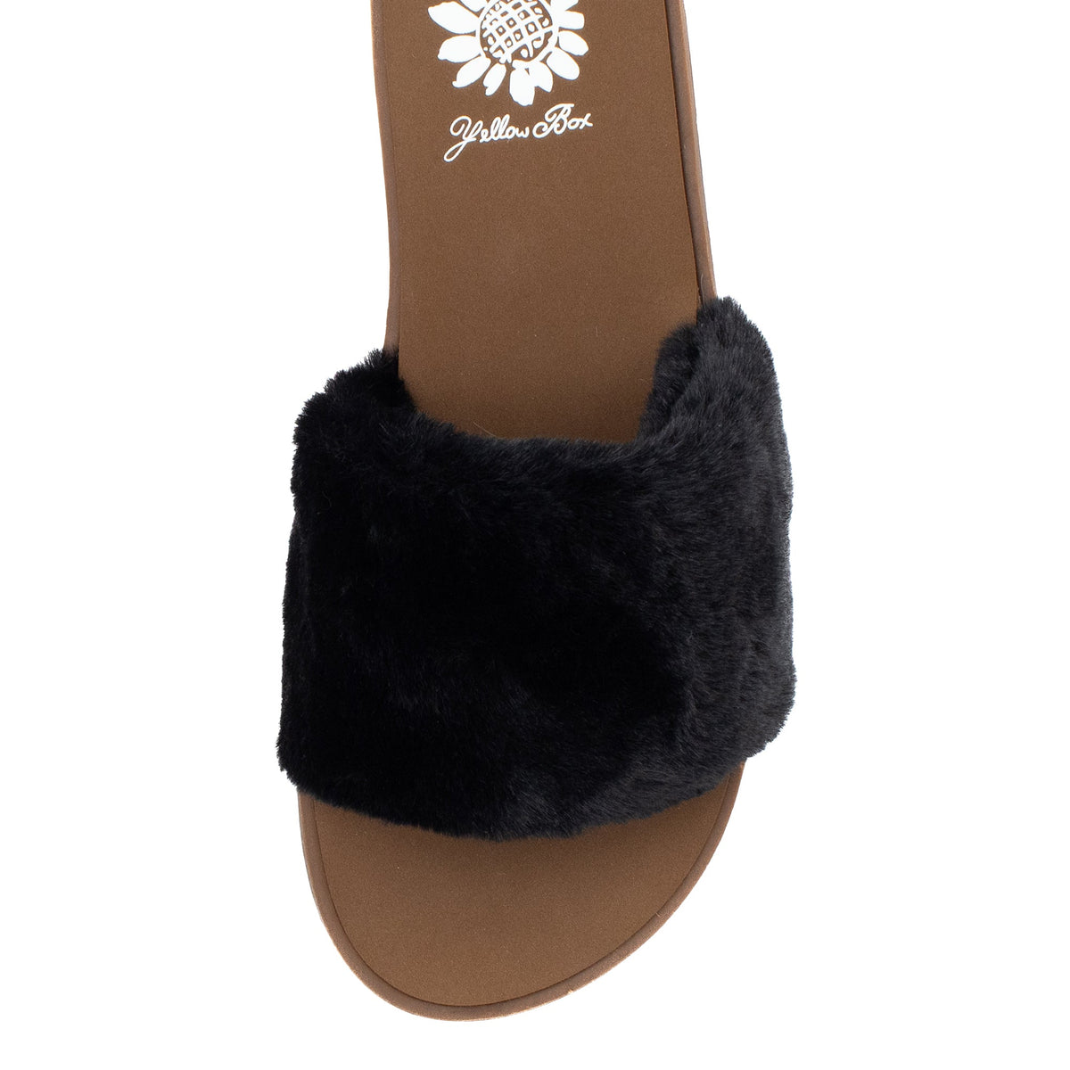 Yellow Box Footwear Trusted | Felah Fur Sandal - Black
