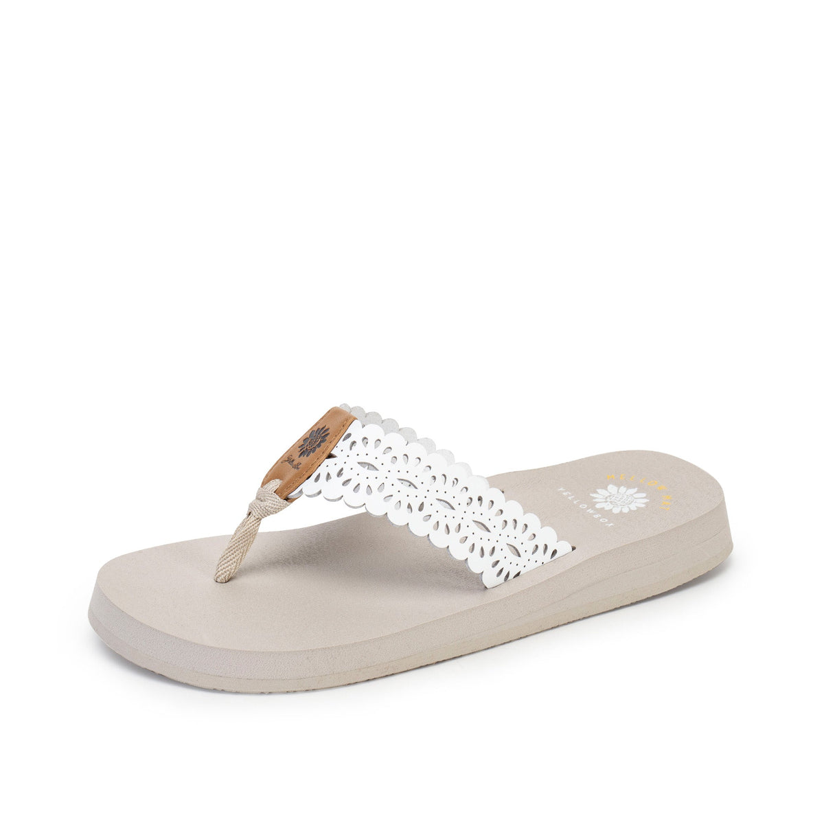 Yellow Box Footwear Smart Buy | Navard Flip Flop - White
