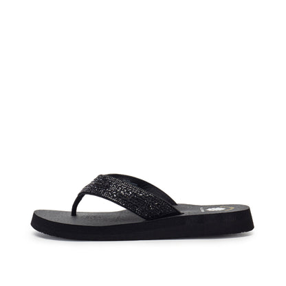 Yellow Box Footwear Customer Favorite | Nalaya Flip Flop - Black