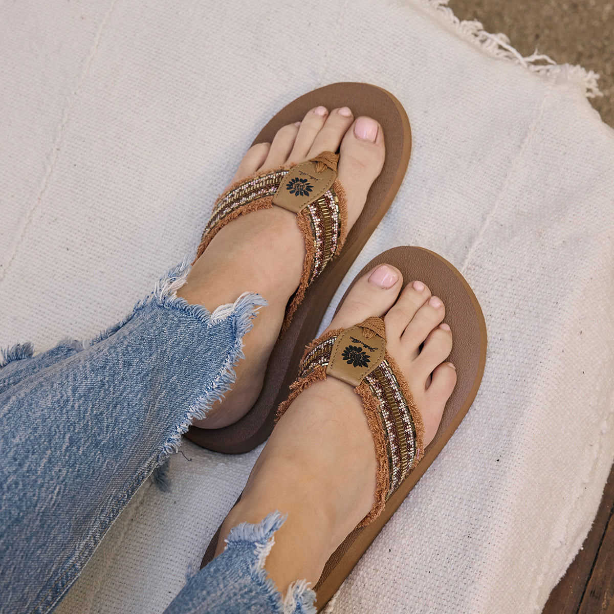 Yellow Box Footwear Featured | Nassau Flip Flop - Tan
