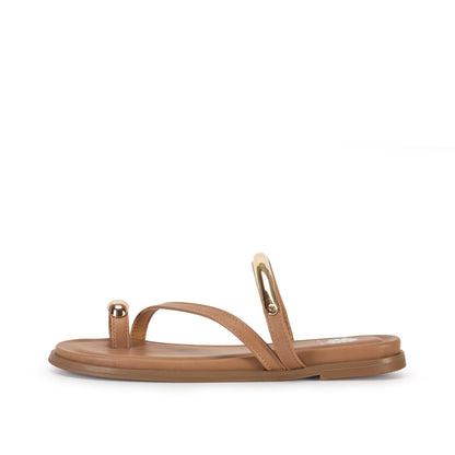 Yellow Box Footwear Sale | Hilari Toe-Ring Sandal - Almond