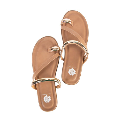 Yellow Box Footwear Sale | Hilari Toe-Ring Sandal - Almond