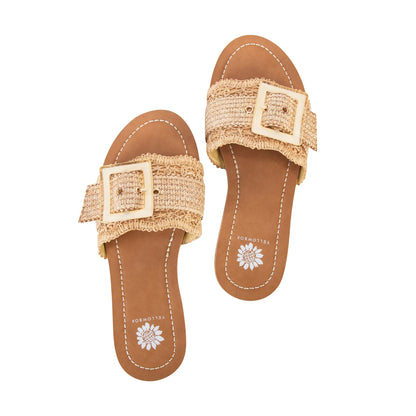 Yellow Box Footwear Deals | Hamlyn Slide Sandal - Natural