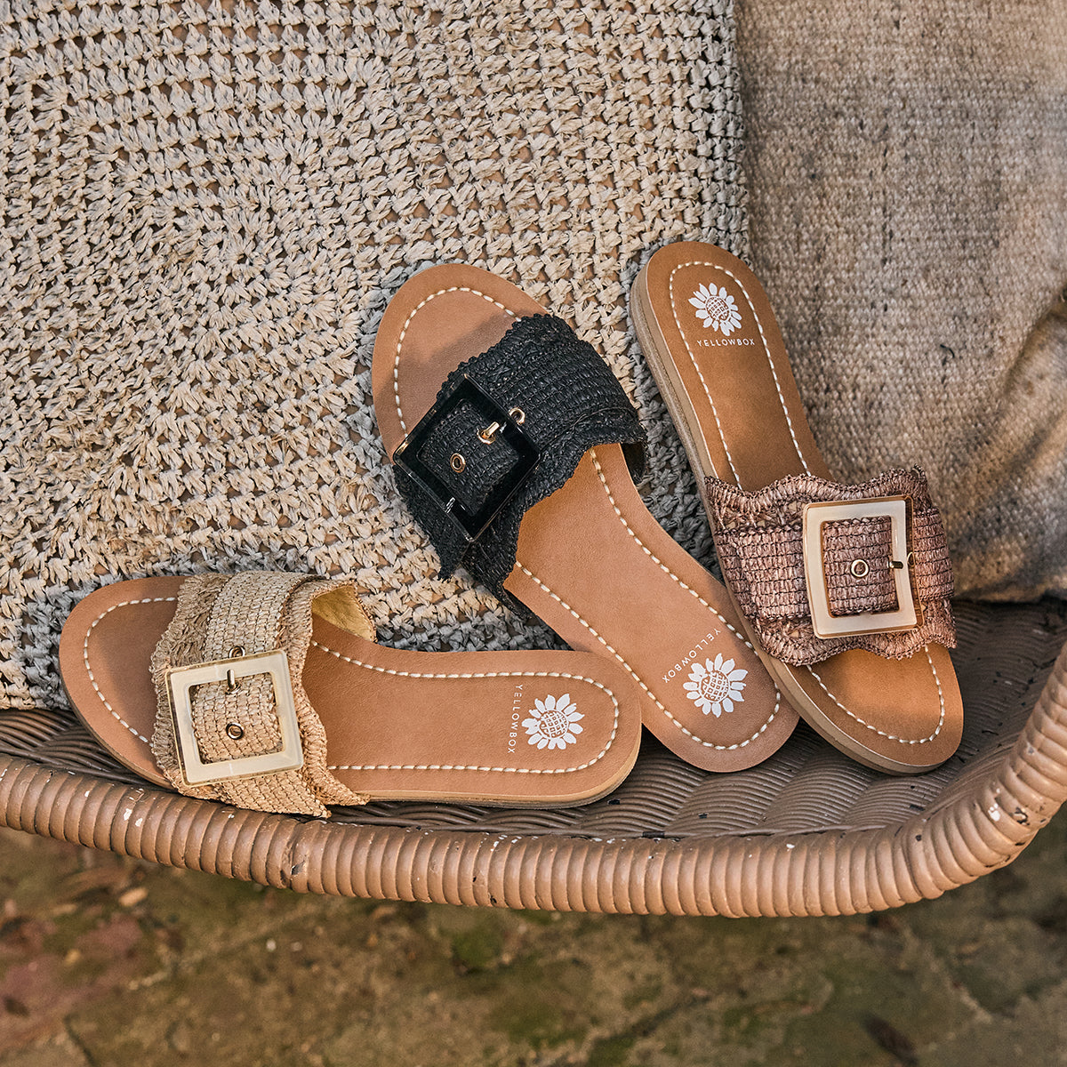 Yellow Box Footwear Deals | Hamlyn Slide Sandal - Natural