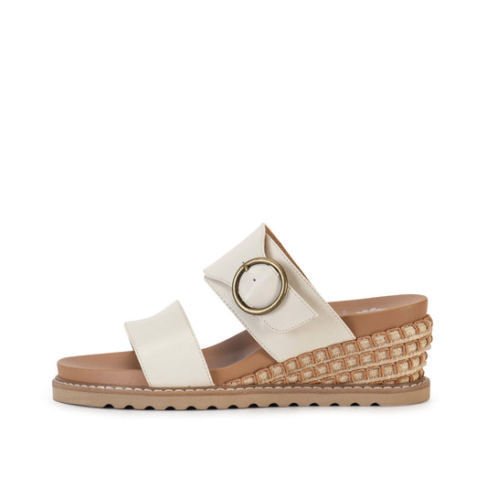 Yellow Box Footwear Top Pick | Marco Wedge Sandal - Ivory