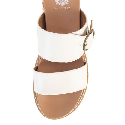 Yellow Box Footwear Top Pick | Marco Wedge Sandal - Ivory