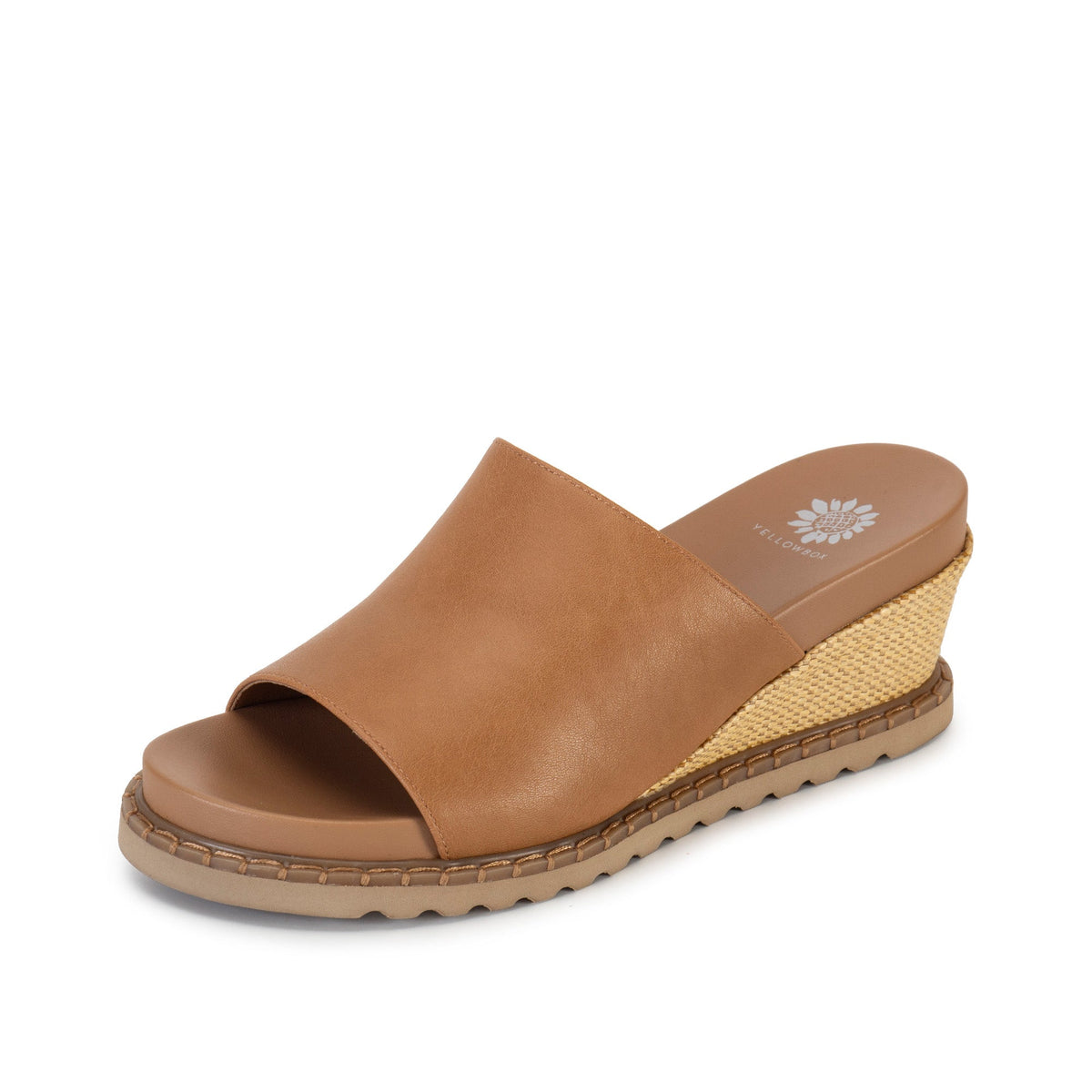 Yellow Box Footwear Best Price | Marcie Wedge Sandal - Light Tan