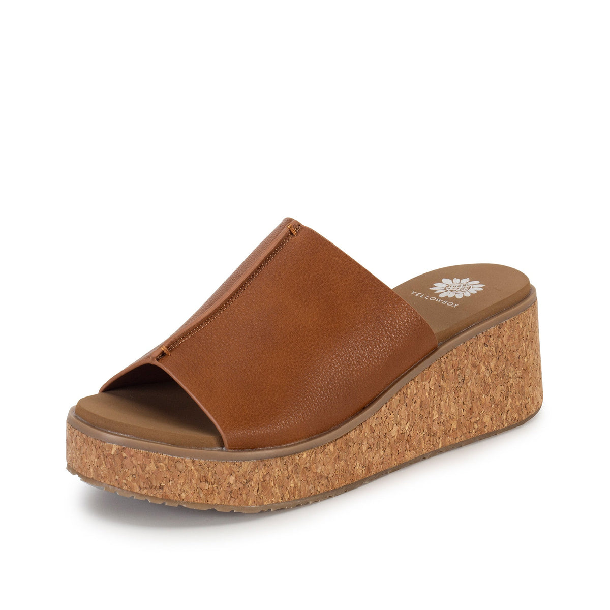Yellow Box Footwear Classic | Vienna Cork Wedge Sandal - Tan