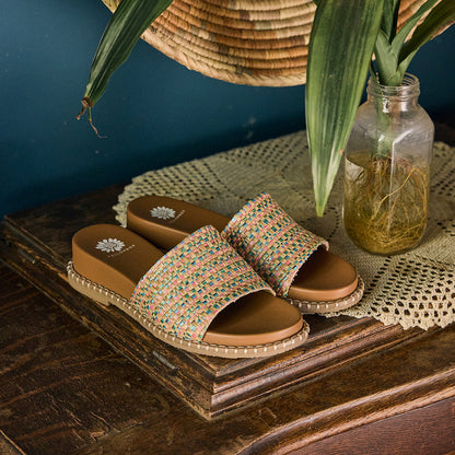 Yellow Box Footwear Deals | Lewis Wedge Sandal - Multi