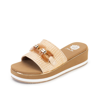 Yellow Box Footwear Discount | Gabina Wedge Sandal - Natural