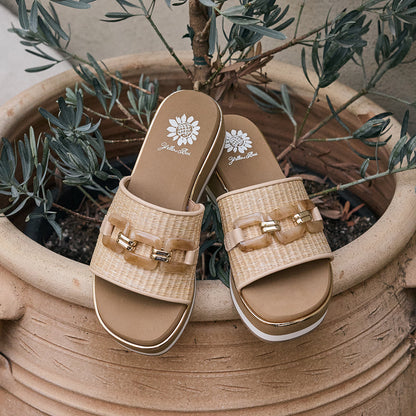 Yellow Box Footwear Discount | Gabina Wedge Sandal - Natural