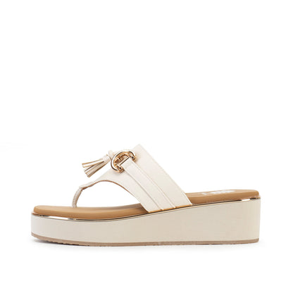 Yellow Box Footwear Special Offer | Geri Flatform Sandal - Ivory
