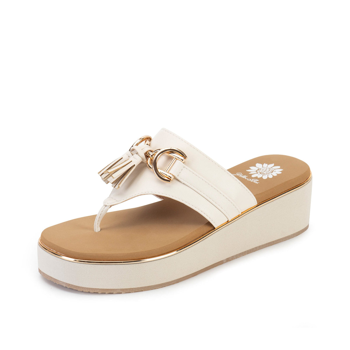 Yellow Box Footwear Special Offer | Geri Flatform Sandal - Ivory