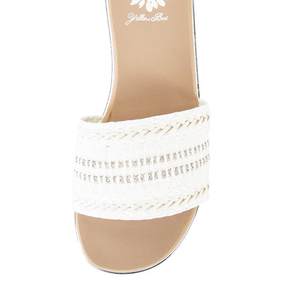 Yellow Box Footwear Exclusive | Guida Slide Sandal - White
