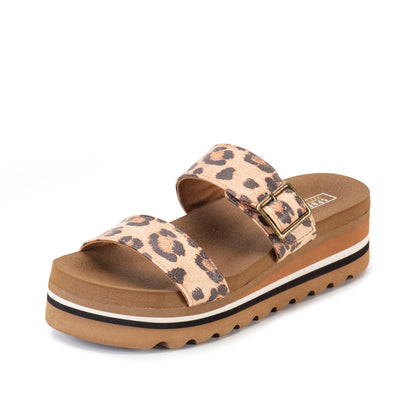 Yellow Box Footwear Special Offer | Catalena Flatform Sandal - Leopard