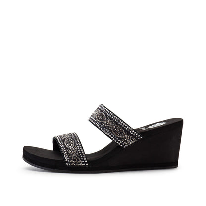 Yellow Box Footwear New | Sublime Wedge Sandal - Black