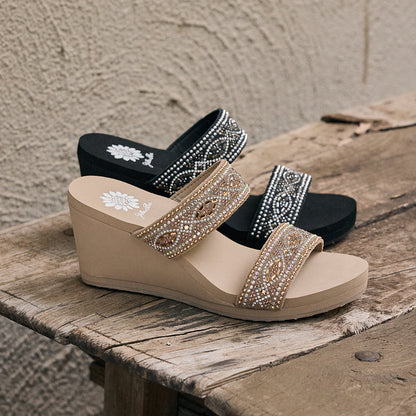 Yellow Box Footwear New | Sublime Wedge Sandal - Black