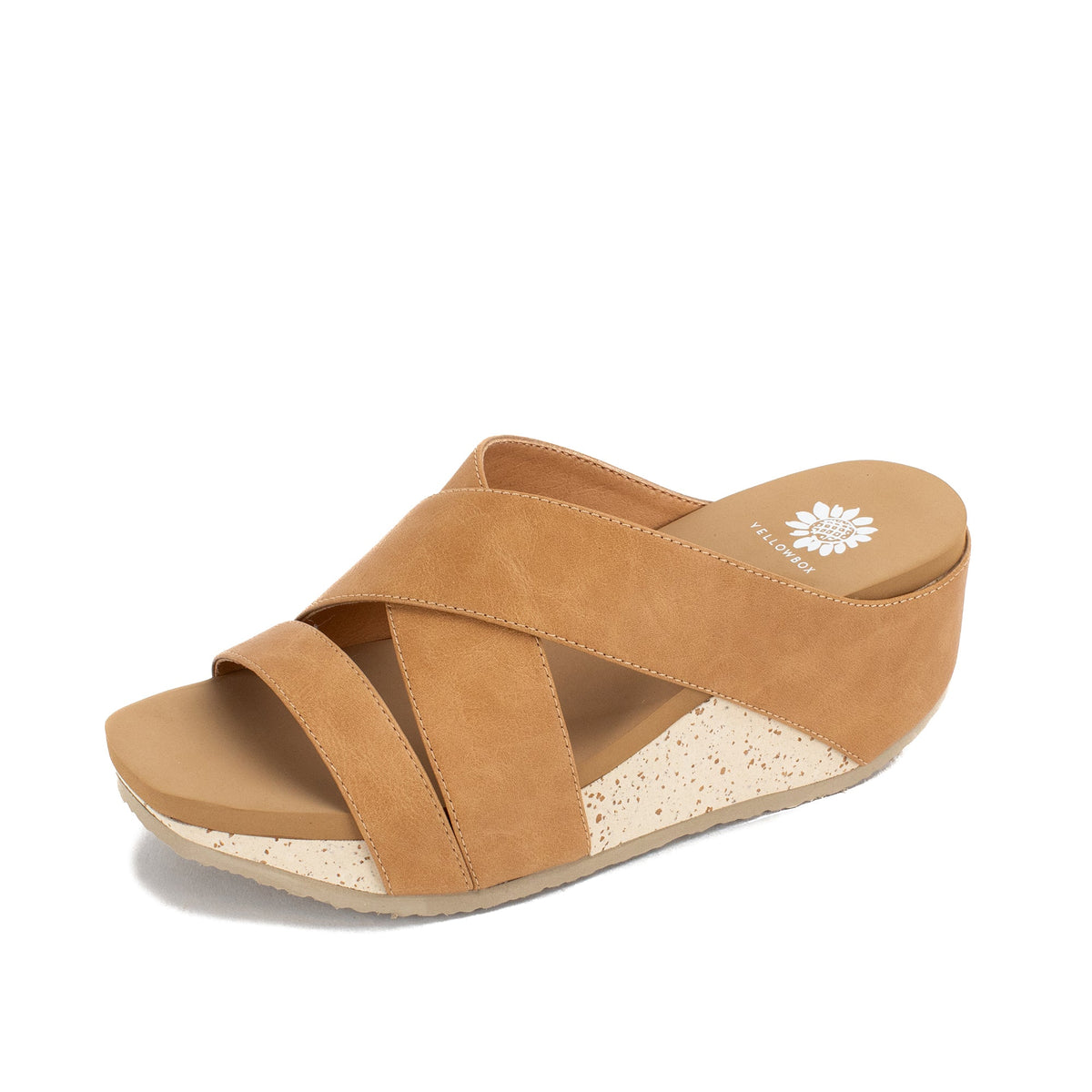Yellow Box Footwear New | Chela Crossband Wedge Sandal - Sand