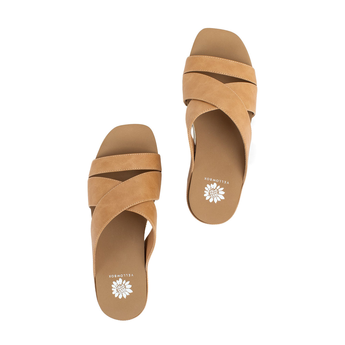 Yellow Box Footwear New | Chela Crossband Wedge Sandal - Sand