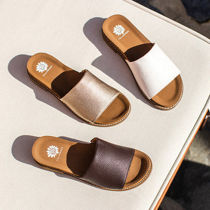 Yellow Box Footwear Classic | Kalo Slide Sandal - Ivory