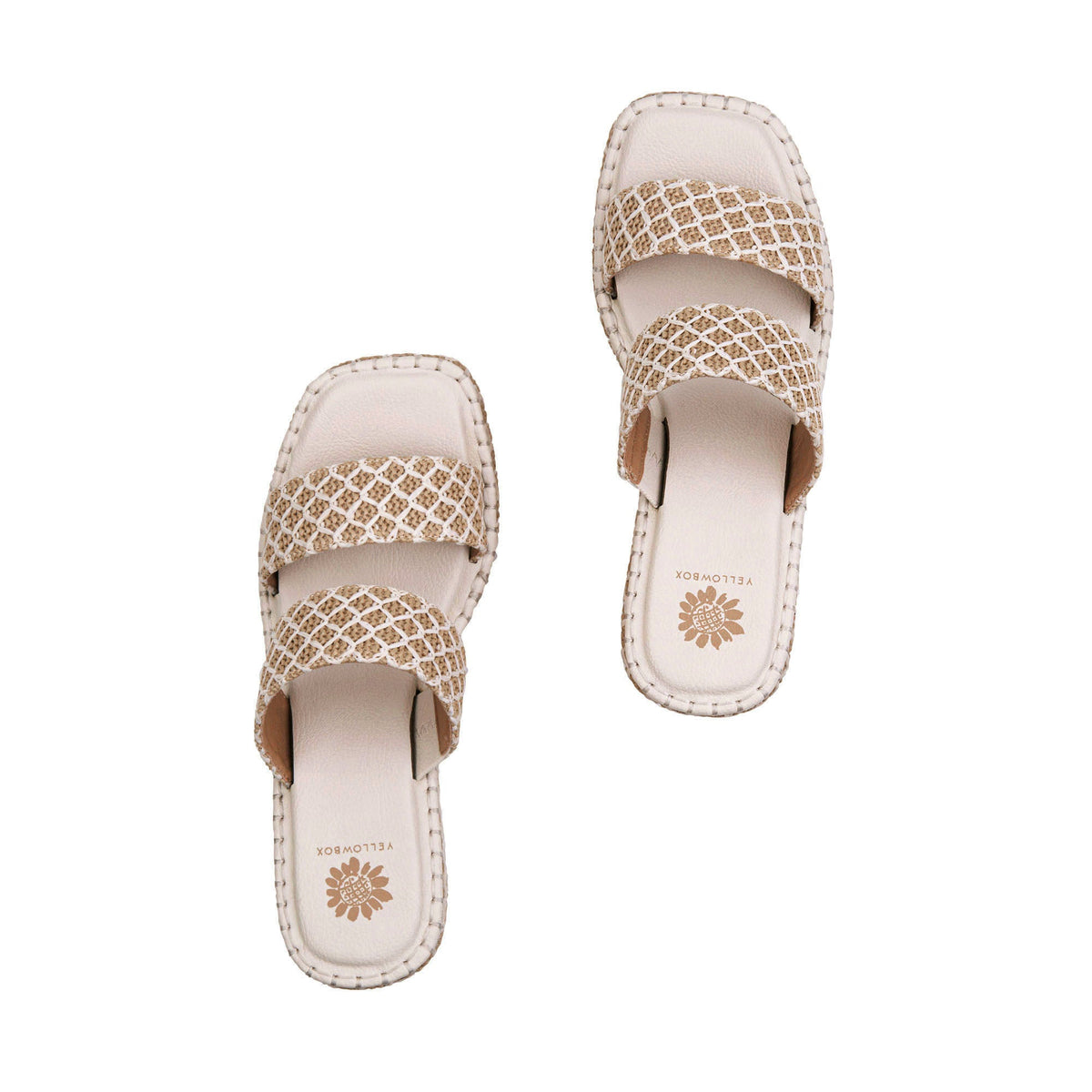 Yellow Box Footwear Quality | Tinley Wedge Sandal - Ivory