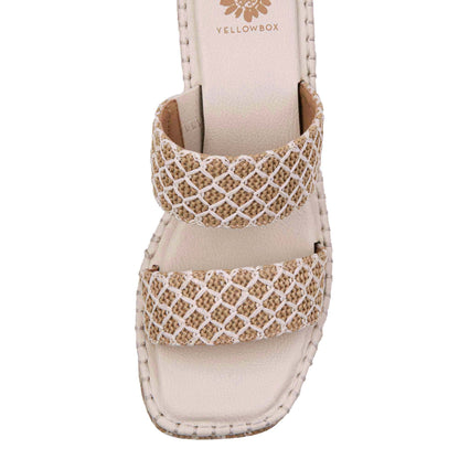 Yellow Box Footwear Quality | Tinley Wedge Sandal - Ivory