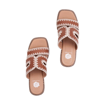 Yellow Box Footwear Sale | Tracie Cork Wedge Sandal - Tan