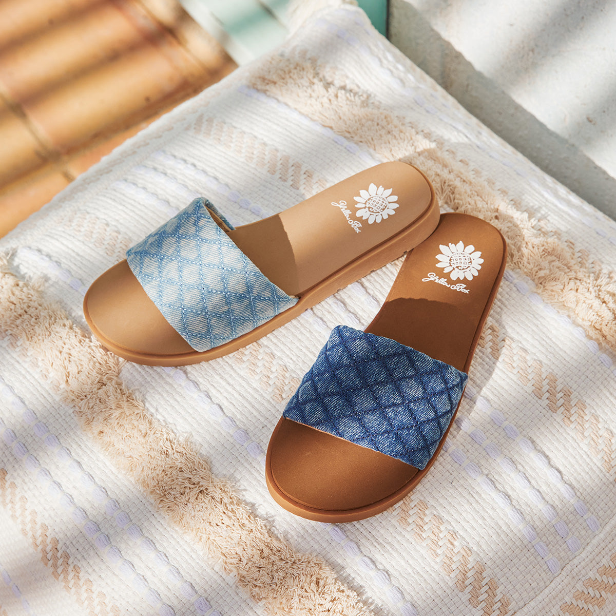 Yellow Box Footwear Latest | Fitzy Slide Sandal - Light Denim