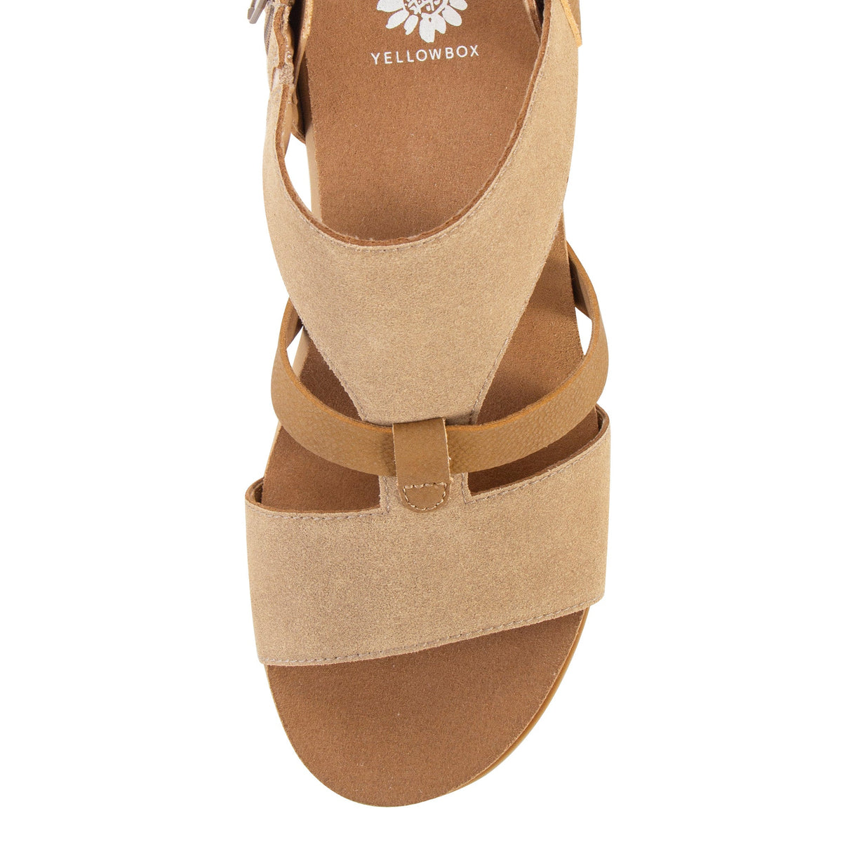 Yellow Box Footwear Signature | Adris Cork Wedge Sandal - Taupe