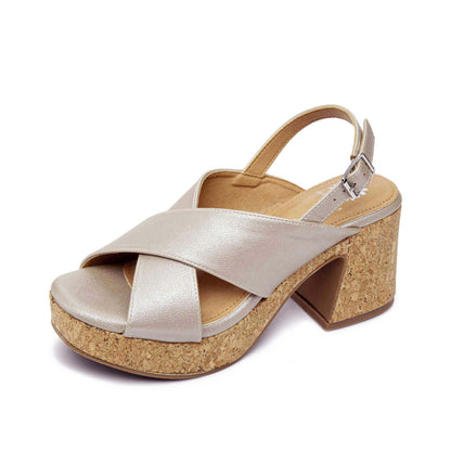 Yellow Box Footwear Signature | Hania Platform Heel - Platino