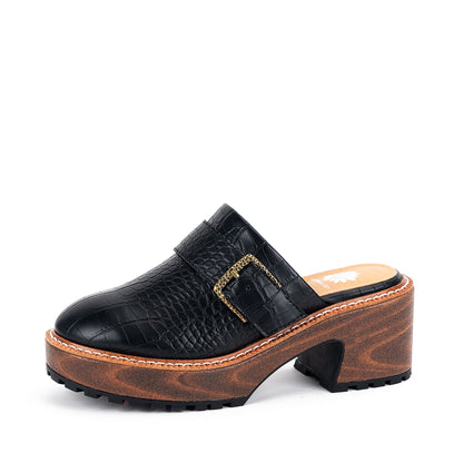 Yellow Box Footwear Hot Sale | Barker Platform Clog - Black