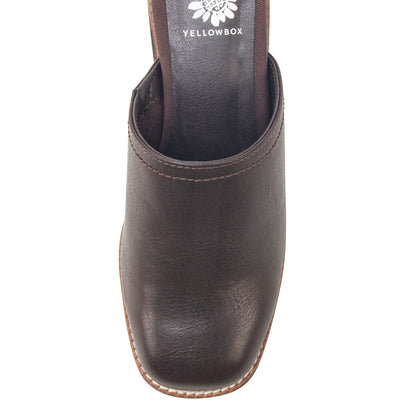 Yellow Box Footwear Customer Favorite | Ivaria Platform Clog - Chocolate