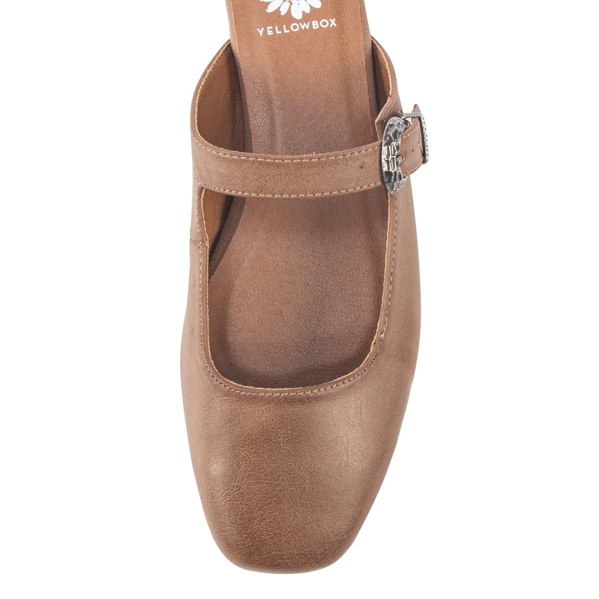 Yellow Box Footwear New | Calabar Mary-Jane Mule - Taupe