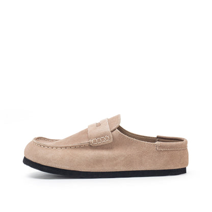 Yellow Box Footwear Everyday | Monina Suede Penny Loafer Clog - Sand
