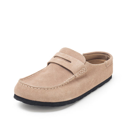 Yellow Box Footwear Everyday | Monina Suede Penny Loafer Clog - Sand