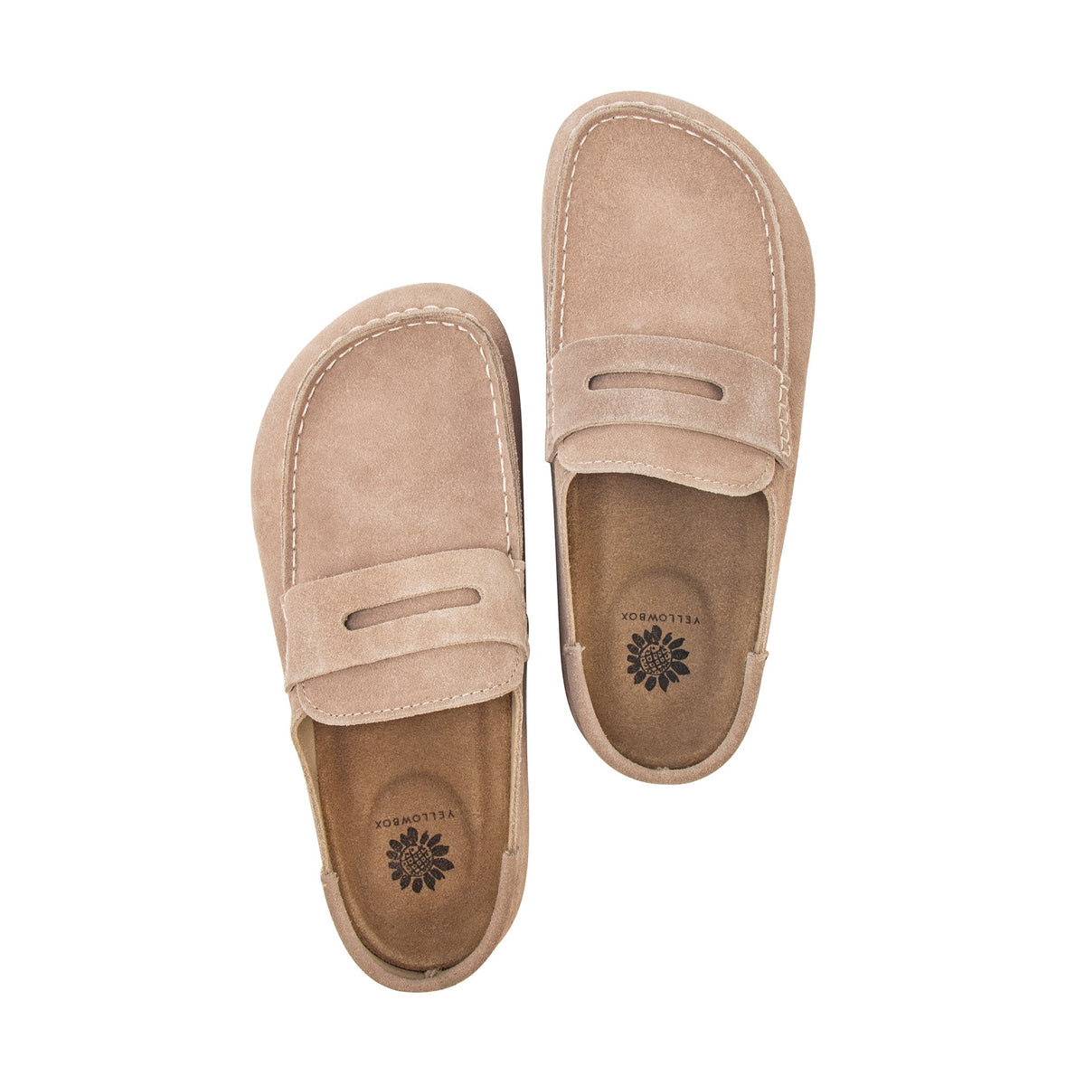 Yellow Box Footwear Everyday | Monina Suede Penny Loafer Clog - Sand