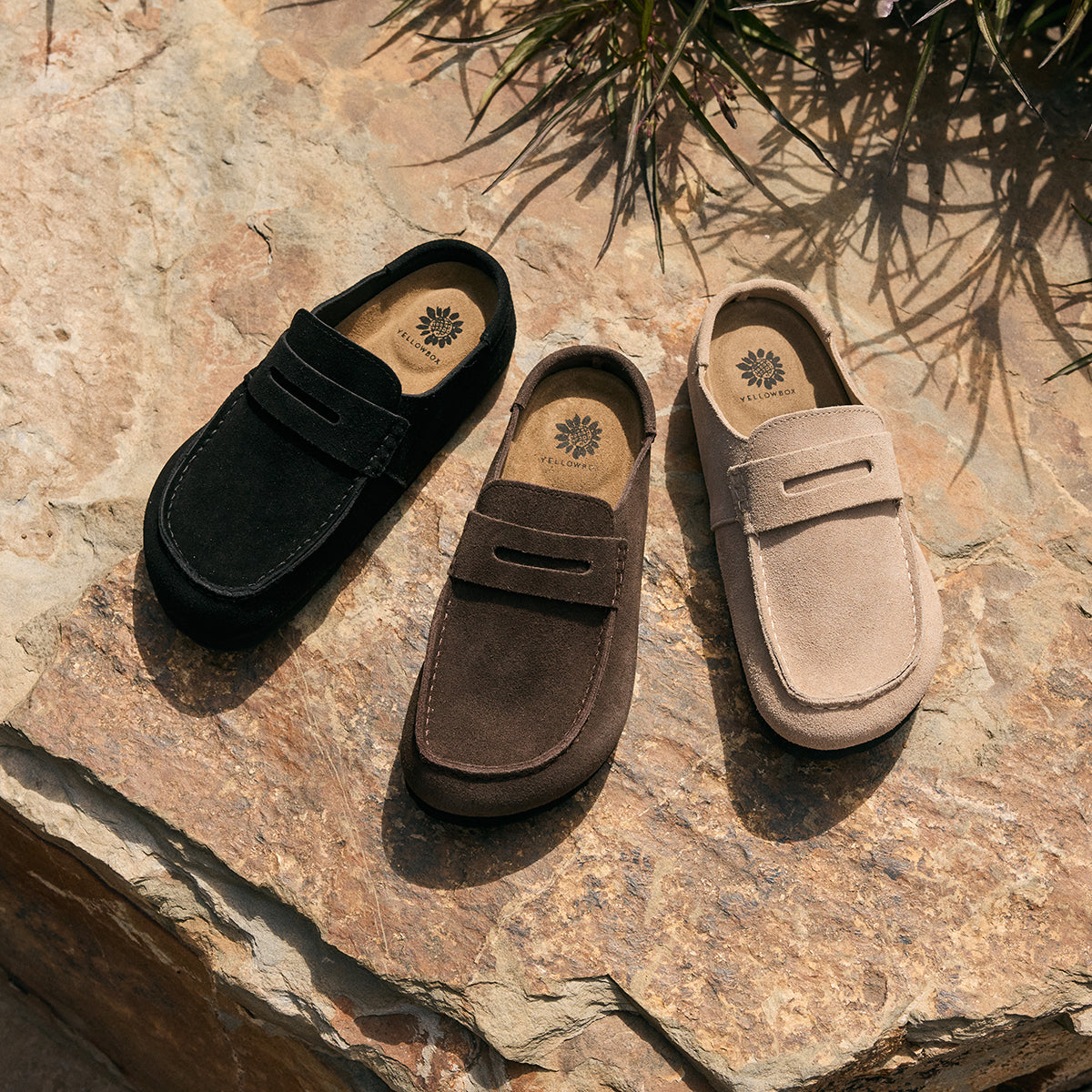 Yellow Box Footwear Everyday | Monina Suede Penny Loafer Clog - Sand