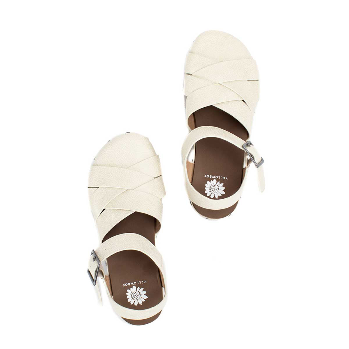 Yellow Box Footwear Essential | Rethel Flatform Clog - Bone