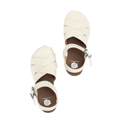 Yellow Box Footwear Essential | Rethel Flatform Clog - Bone