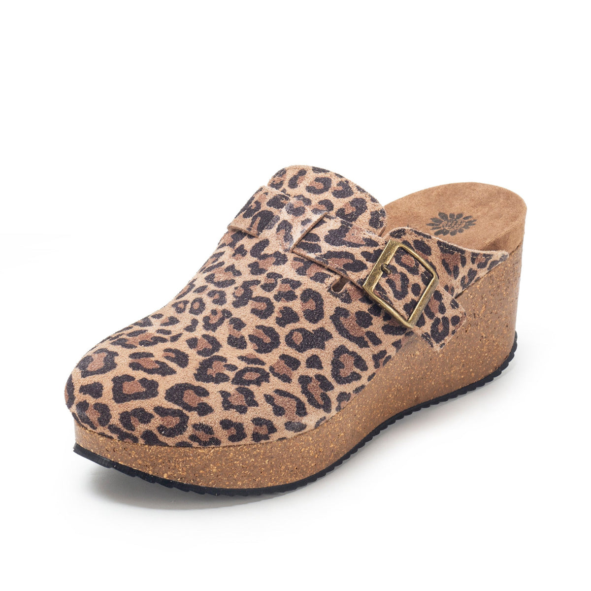 Yellow Box Footwear Deals | Mulani Suede Wedge Clog - Leopard